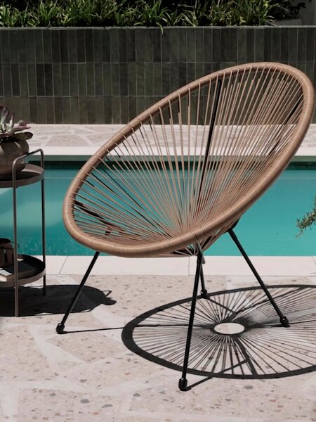 Kerti fotel UBBERUP natúr