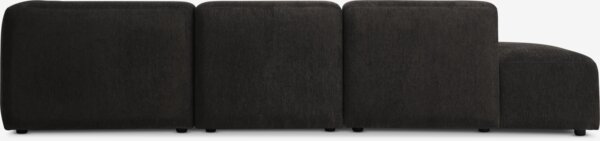 Modulaire bank SKEJBY 3-zits chaise/open donkerbruin
