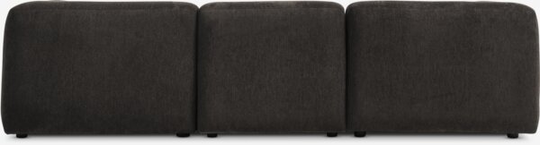 Modular sofa SKEJBY 3 pers. dark brown fabric