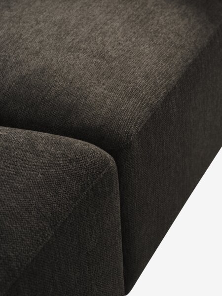 Modular sofa SKEJBY 3 pers. dark brown fabric