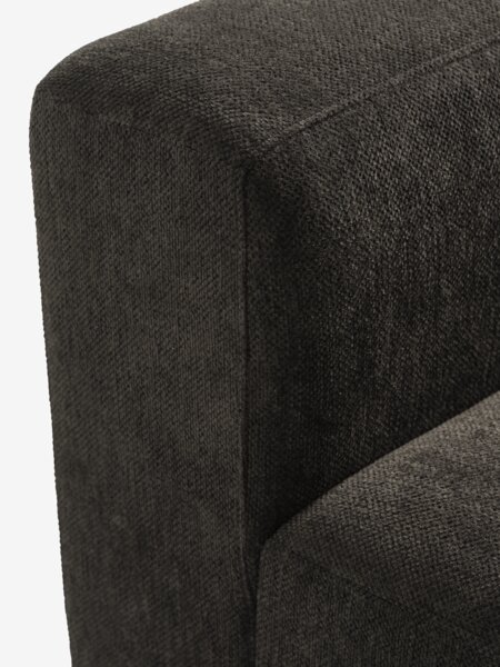Modulaire bank SKEJBY 5-zits hoek donkerbruine stof