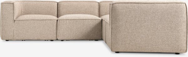 Modulsofa SKIBBY 5-seter hjørne sand stoff