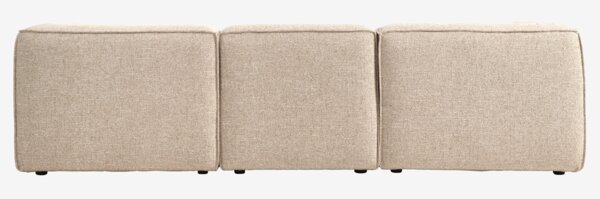 Modular sofa SKIBBY 5 pers. open end sand fabric