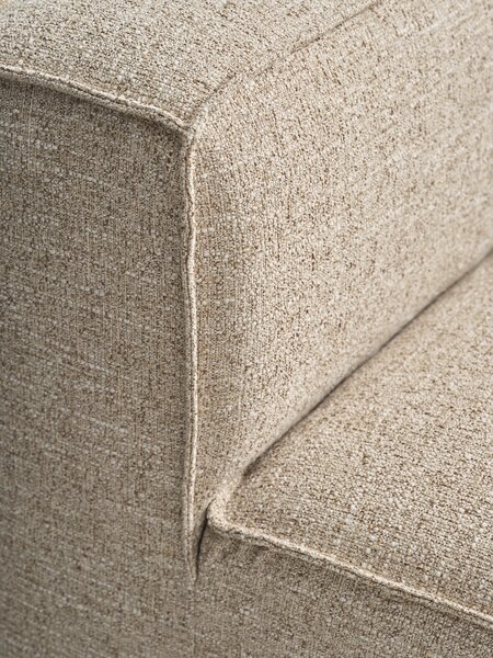 Modular sofa SKIBBY 5 pers. open end sand fabric