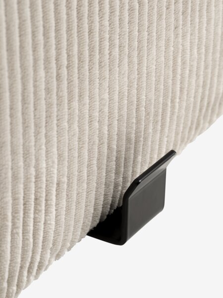 Modular sofa bed SJELLE 3 pers. without armrests beige