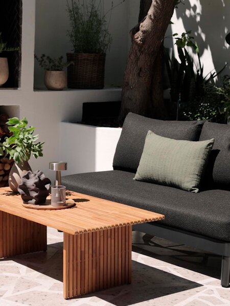 Loungesett LOFSDALEN natur + VOSS 2 seter svart