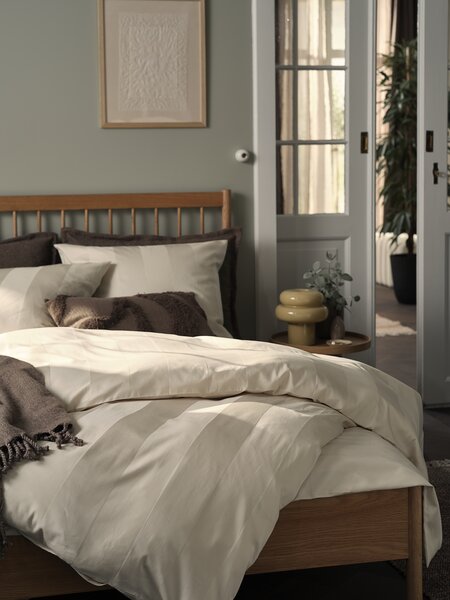 Parure de lit en satin BARBO 200x220 naturel