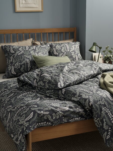 Påslakanset i satin GINA 150x210 grön