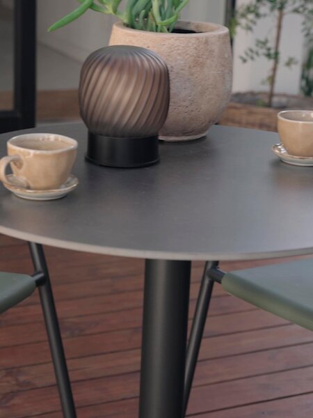 Tavolo da balcone VAMDRUP Ø70 cm grigio scuro