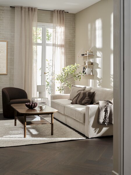 Sofabord LYNGVIG 70x130 1 hylle mørk eik