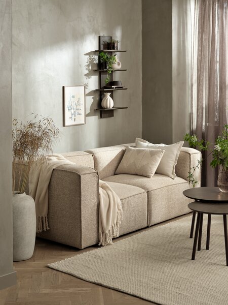 Modular sofa SKIBBY 2 pers. sand fabric