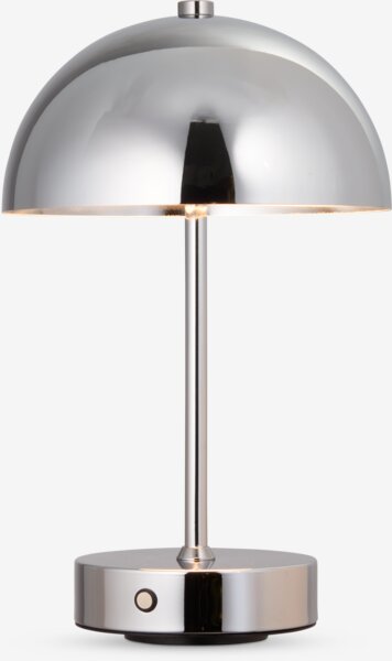 Lampe à piles KENT Ø16xH25cm chrome