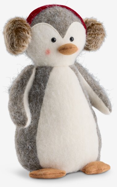Door stopper penguin MODE H33cm grey