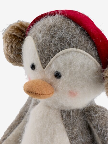 Door stopper penguin MODE H33cm grey