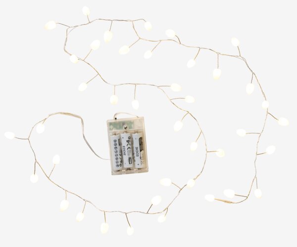 Светлинна верига ASLAUG Д170см с 40 LED бяла