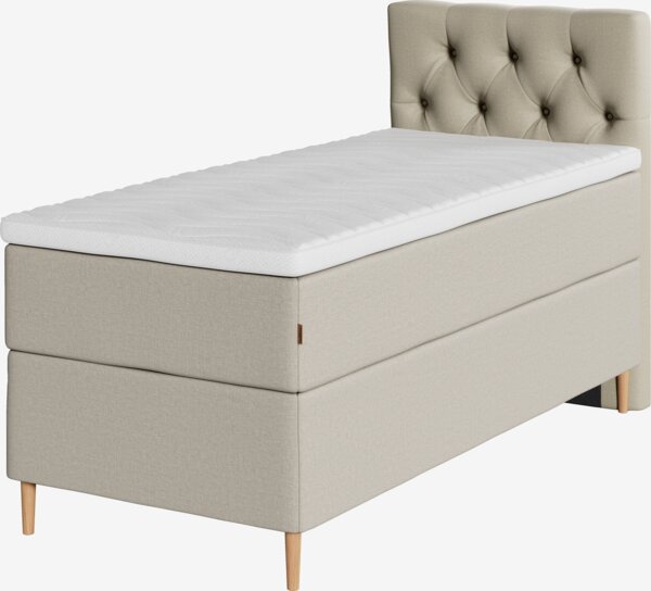 Kontinentalsäng 90x200 cm GAULA + TOSEN sand-91 Medium