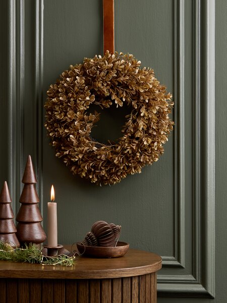 Christmas wreath DIOPTAS D30cm gold