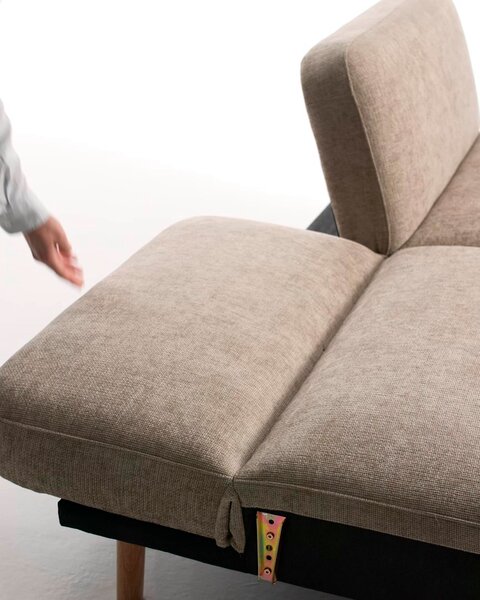 Sovesofa BALKA 3-seter sand stoff