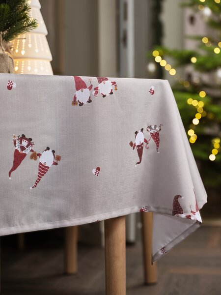 Tablecloth TRILOBIT 140x240 beige/red