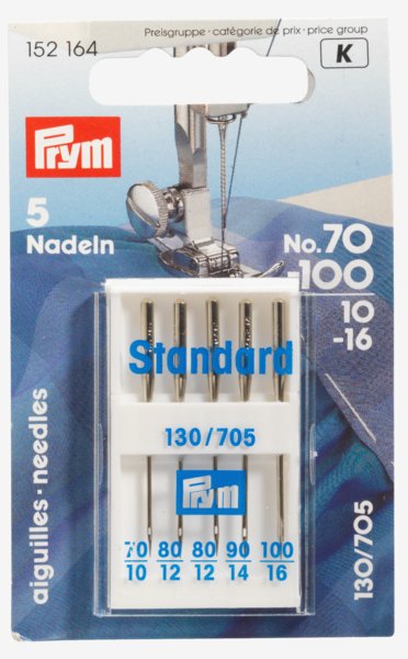 Symaskinnåler nr 70-100 5stk/pk