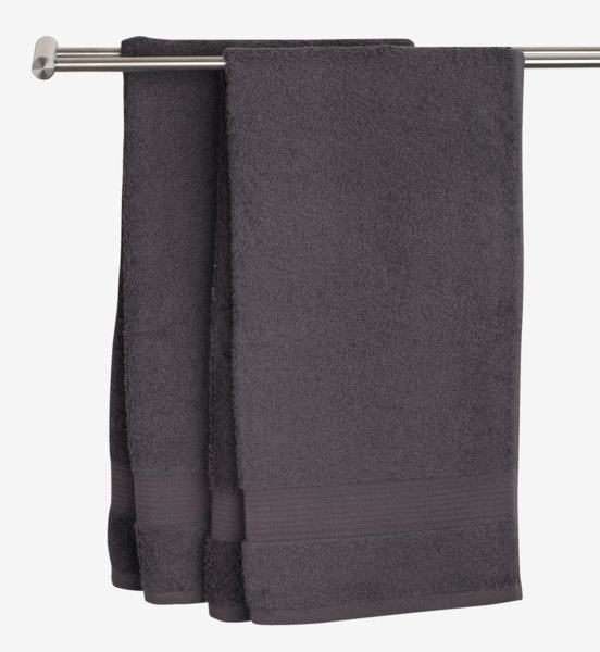 Badehåndkle KARLSTAD 70x140cm mørk grå KRONBORG