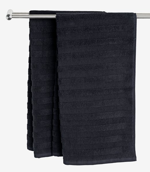 Asciugamano ospite TORSBY 30x50 cm nero