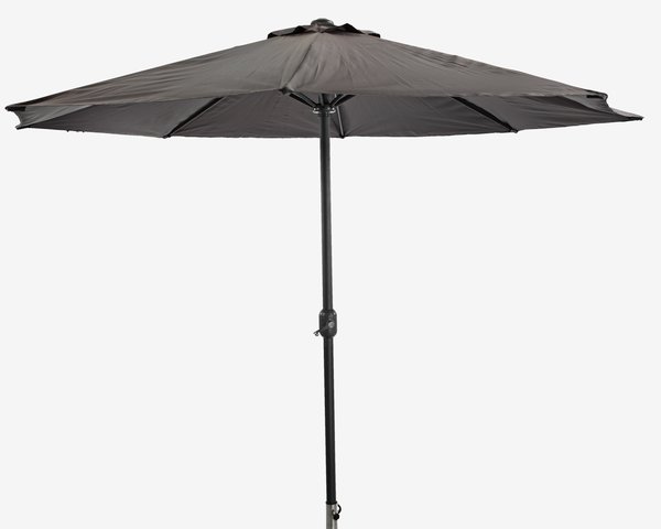 Market parasol AGGER D300 dark grey