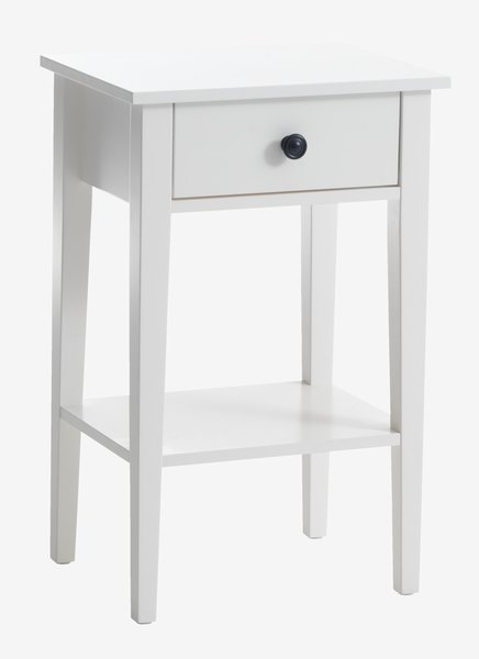 Bedside table NORDBY 1 drawer 1 shelf white