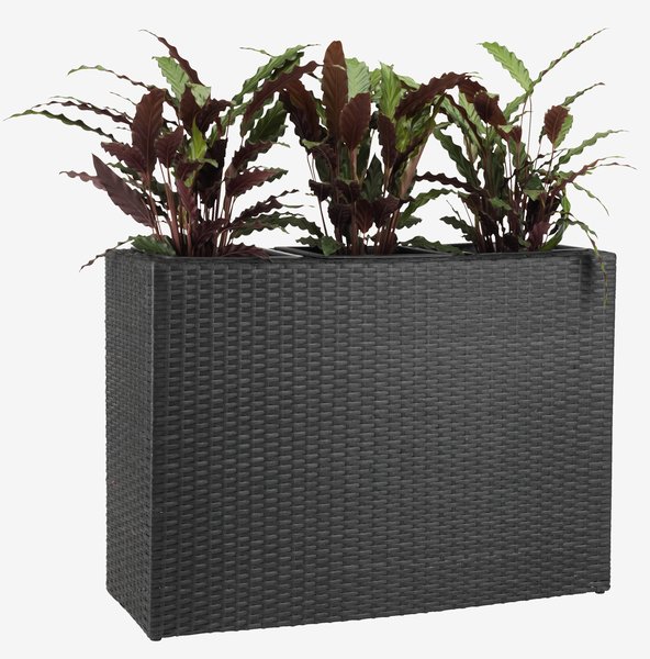 Planter box STOKKAND W30xL83xH60 black