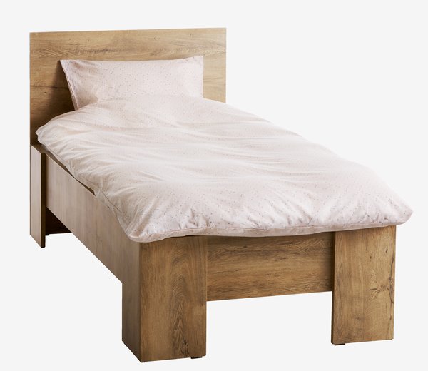Bed frame VEDDE Single wild oak
