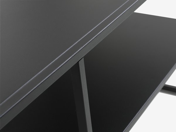 Table basse VIRUM 60x90 a/tablette noir