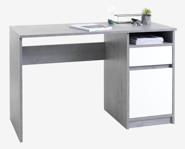 Íróasztal BILLUND 53x120 fehér/szürke