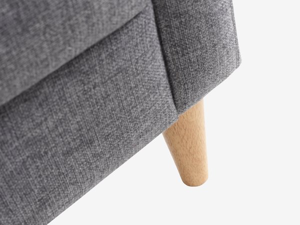 Armchair GEDVED grey fabric