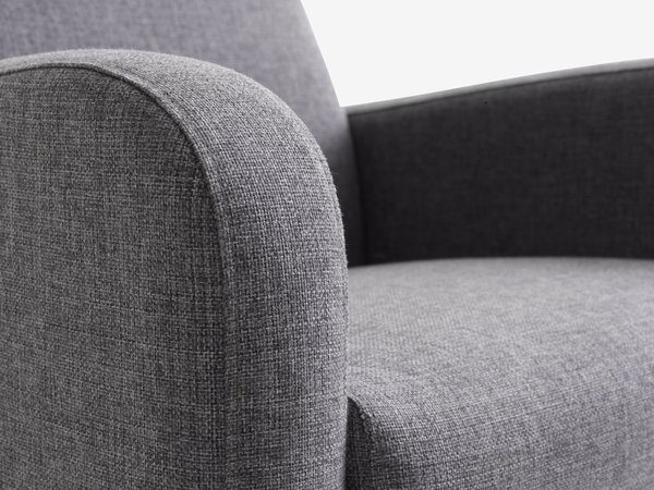 Armchair GEDVED grey fabric