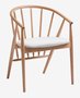 Dining chair ARNBORG oak/off-white