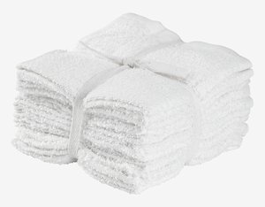Asciugamano viso FLISBY 30x30 cm 10 pezzi bianco