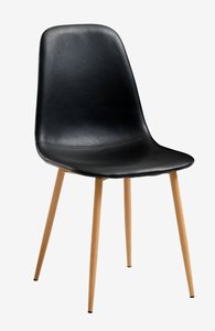 Jídelní židle JONSTRUP černá/dub