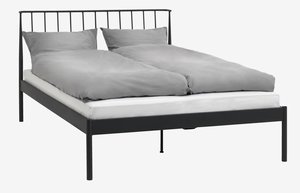 Estructura de cama ABILDRO 160x200 negro