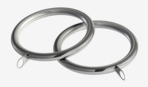 Curtain rings KARATS 28mm pack of 8 silver