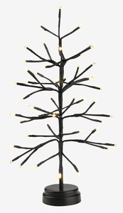 Árbol luminoso LED NORDRE A4cm con 48 LEDs y temporizador