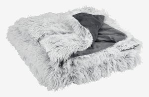 Coperta LOTUS 135x195 bianco/gri