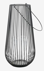 Lanterna MELIAS Ø24xH46 cm nero