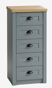 5 drawer chest MARKSKEL grey