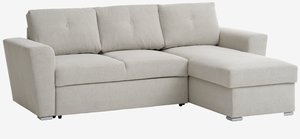 Разтегателен диван с разширение VEJLBY светлобежов текстил