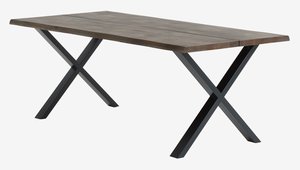 Mesa de comedor ROSKILDE 95x200 roble oscuro