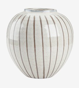 Vase SOFUS Ø21xH21cm grå/brun