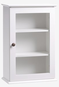 Wall cabinet MALLING 1 glass door white