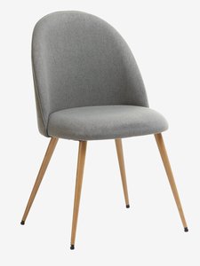 Blagovaonska stolica KOKKEDAL siva/hrast