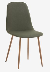 Krzesło BISTRUP oliwkowy/dąb