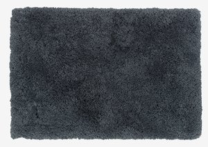 Tapis de bain SANDVIKEN 60x90cm gris microfibre